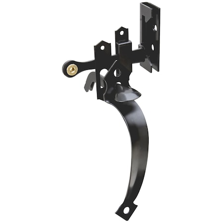 National Hardware 5 in. L Black Steel Thumb Gate Latch N101-519